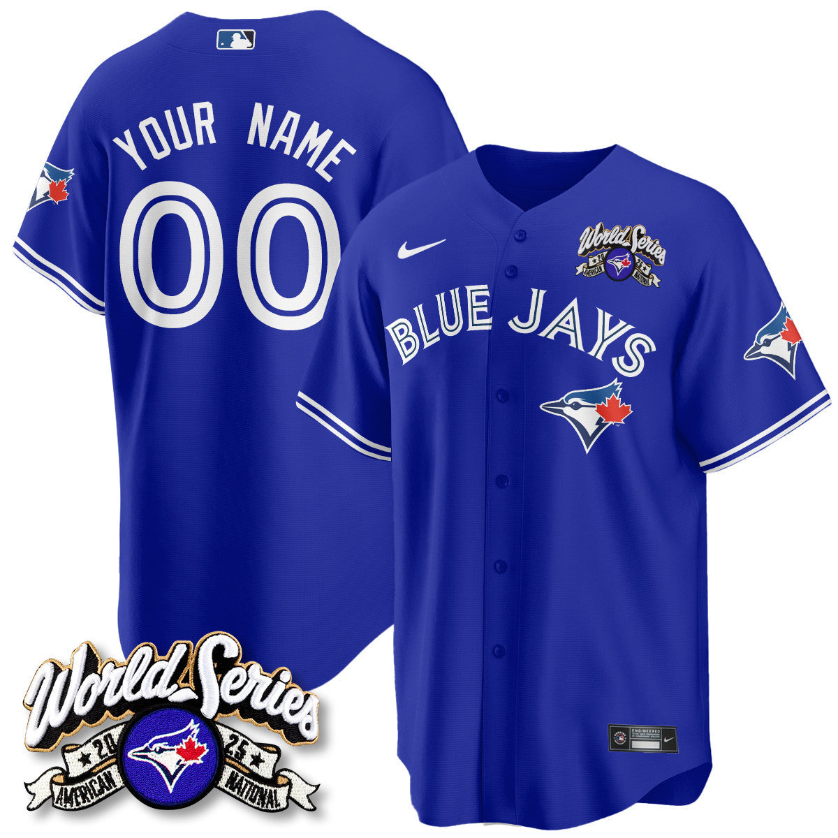 Toronto Blue Jays 2025 American League Champions Custom Jersey - All Stitched