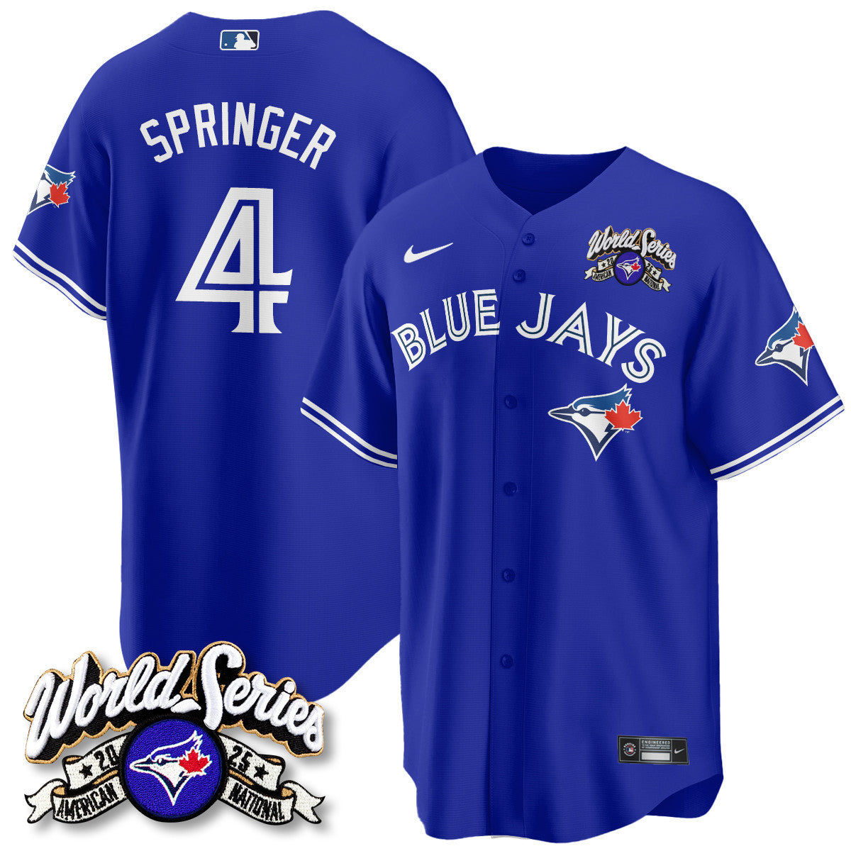 Toronto Blue Jays 2025 American League Champions Jersey - All Stitched