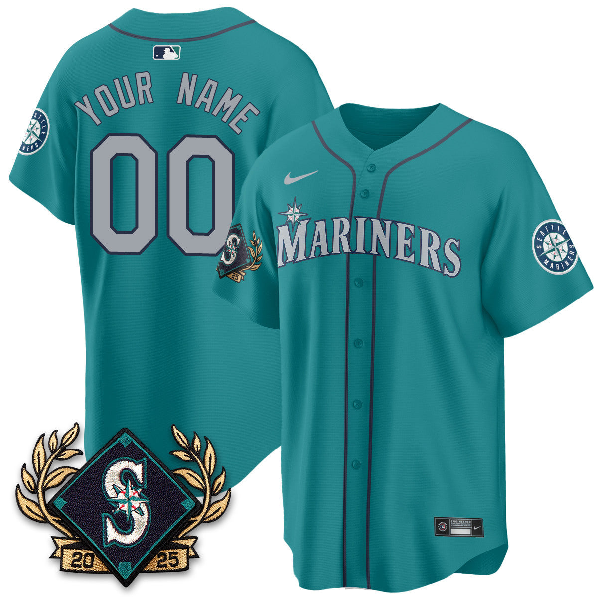 Custom Seattle Mariners 2025 Series Jersey - All Stitched