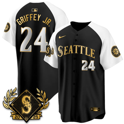 Seattle Mariners 2025 Series Gold Jersey - All Stitched