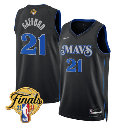Mavericks 2024 Finals Patch Swingman Jersey - All Stitched