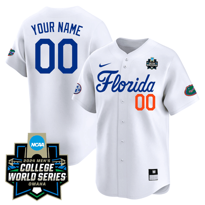 Custom Florida Gators 23/24 Jersey - 2024 College World Series Patch