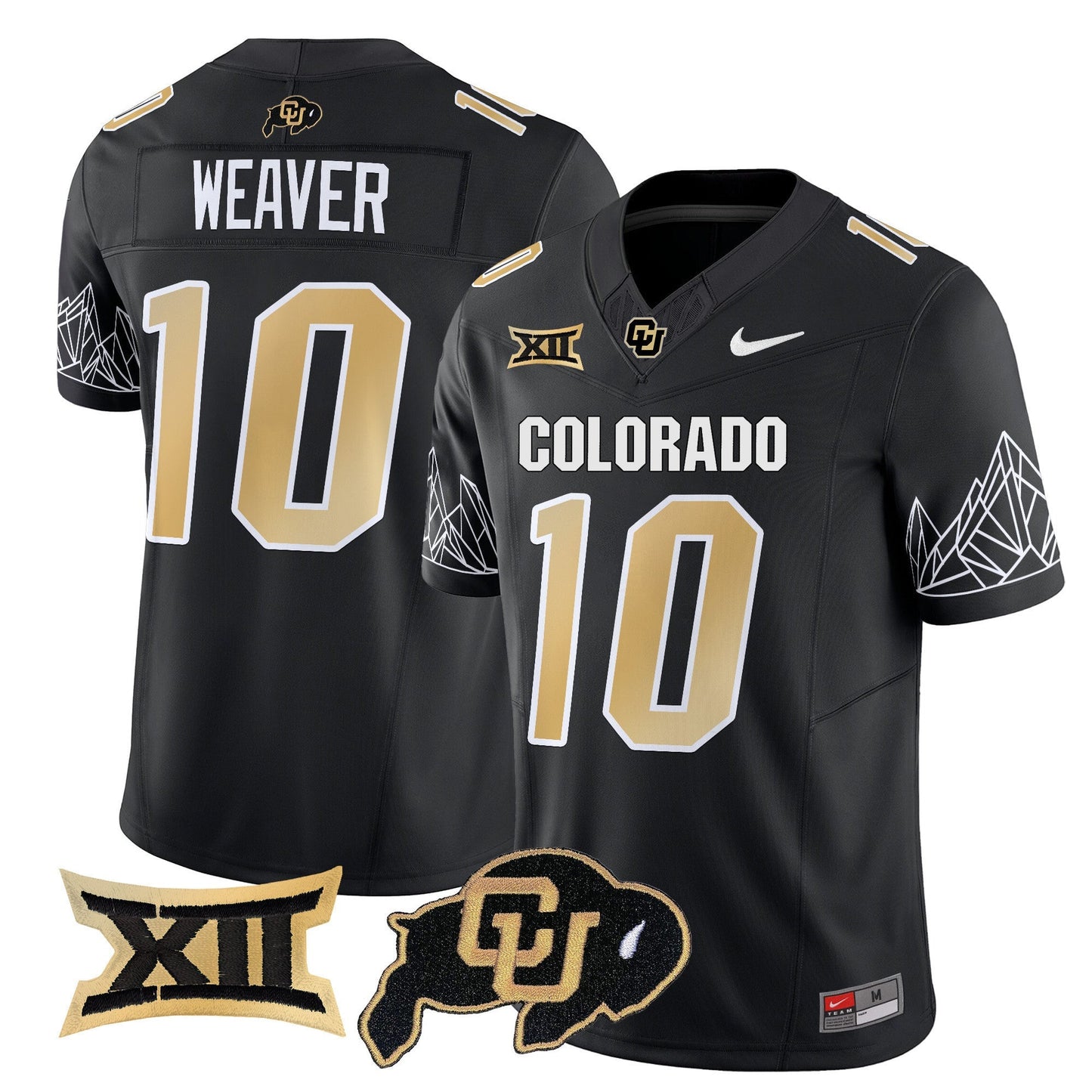 Men's Colorado Buffaloes Vapor Limited Jersey V3 - Big 12 XII Patch - All Stitched