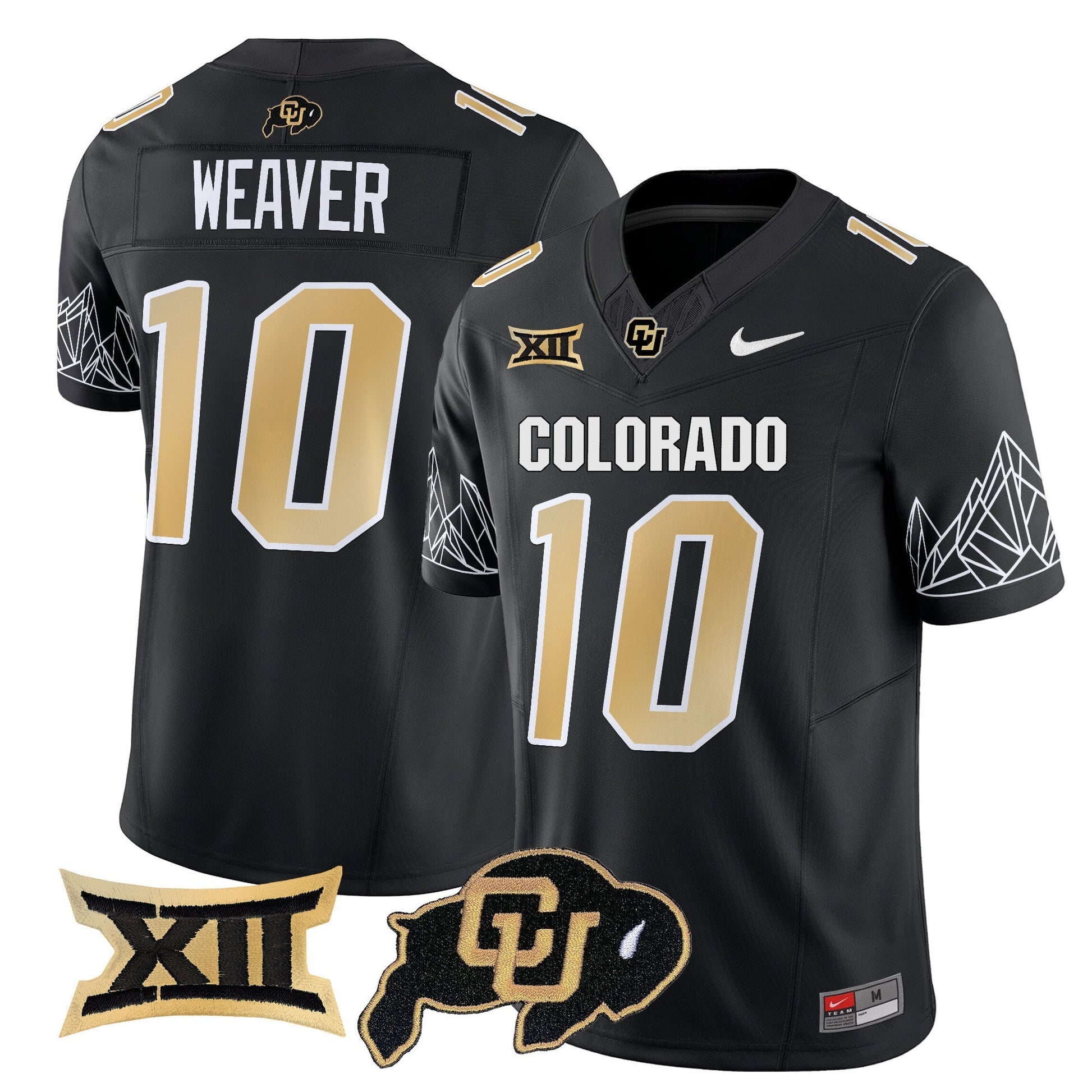 Men's Colorado Buffaloes Vapor Limited Jersey V3 - Big 12 XII Patch - All Stitched