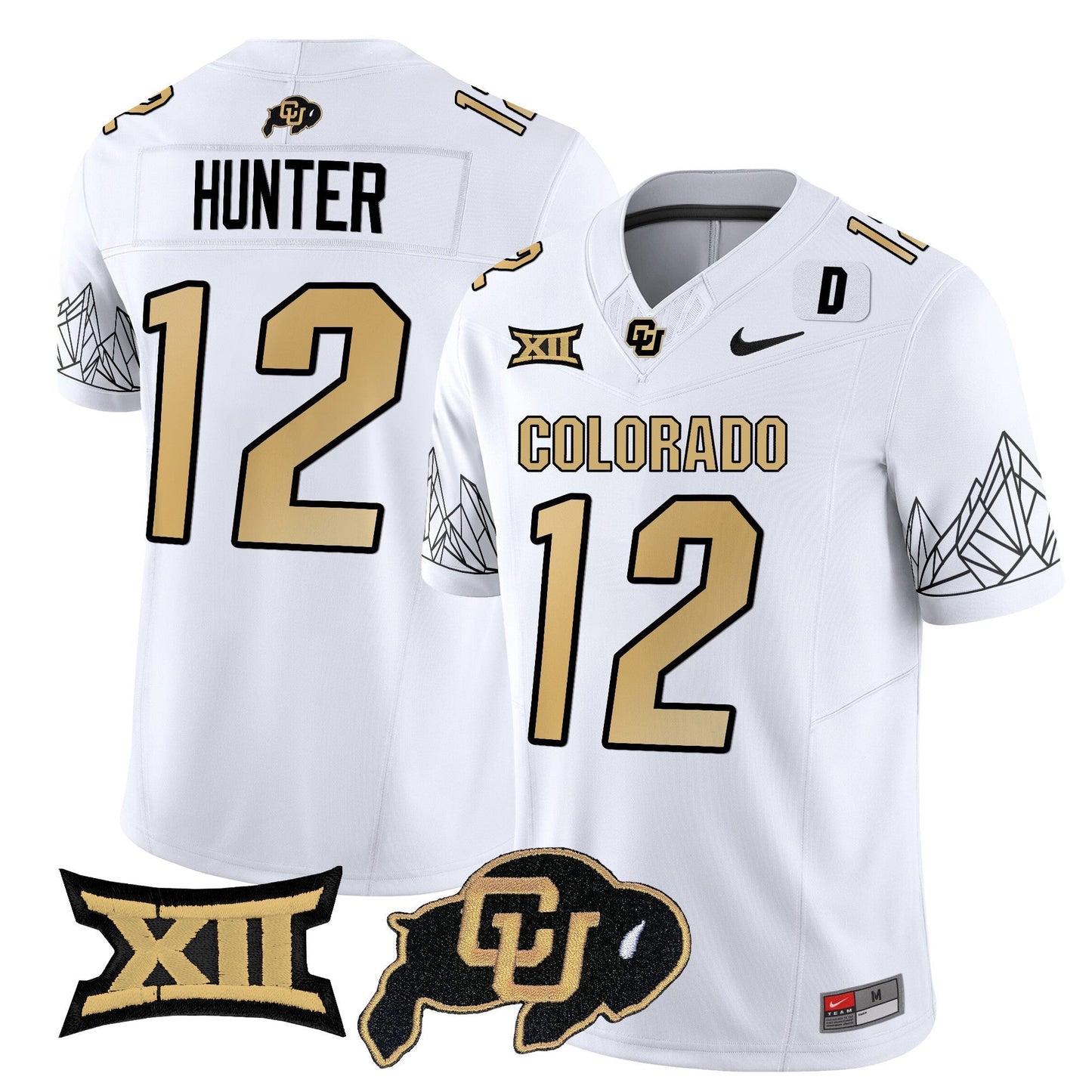 Men's Colorado Buffaloes Vapor Limited Jersey V3 - Big 12 XII Patch - All Stitched