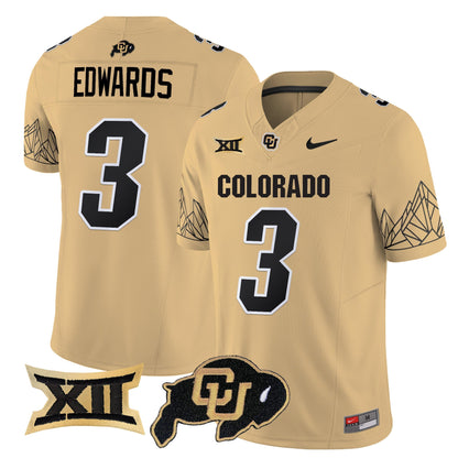 Men's Colorado Buffaloes Vapor Limited Jersey V3 - Big 12 XII Patch - All Stitched