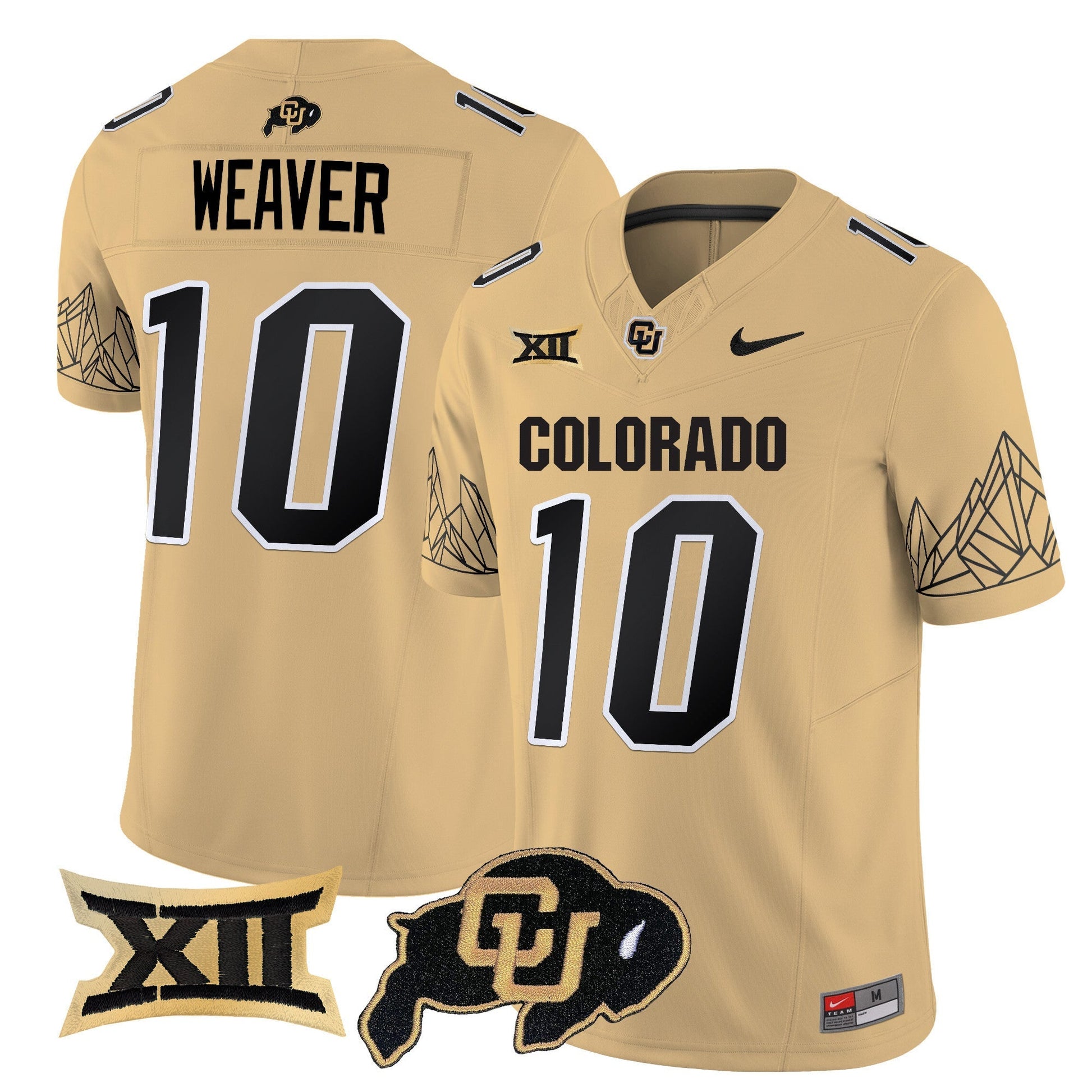 Men's Colorado Buffaloes Vapor Limited Jersey V3 - Big 12 XII Patch - All Stitched