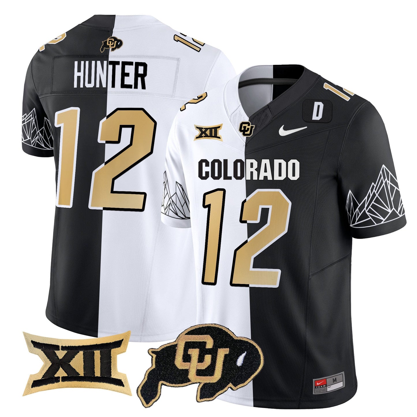 Men's Colorado Buffaloes Vapor Limited Jersey V3 - Big 12 XII Patch - All Stitched