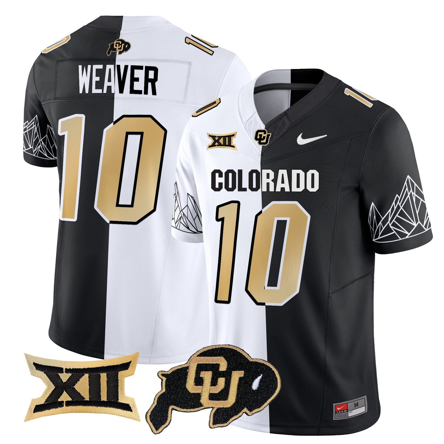 Men's Colorado Buffaloes Vapor Limited Jersey V3 - Big 12 XII Patch - All Stitched