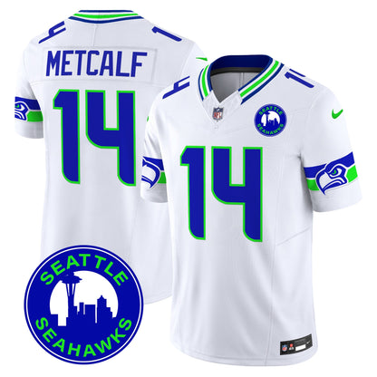 Men's Seahawks 2024 Seattle City Patch Vapor Limited Jersey - All Stitched