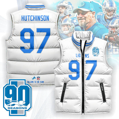 Detroit Lions Unisex Puffer Vest