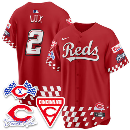 Men's Cincinnati Reds 2025 Speedway Limited Jersey V2 - All Stitched