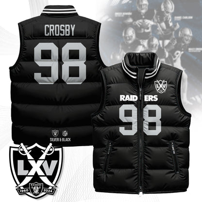 Las Vegas Raiders Unisex Puffer Vest
