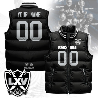 Las Vegas Raiders Unisex Puffer Vest