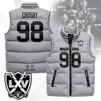 Las Vegas Raiders Unisex Puffer Vest