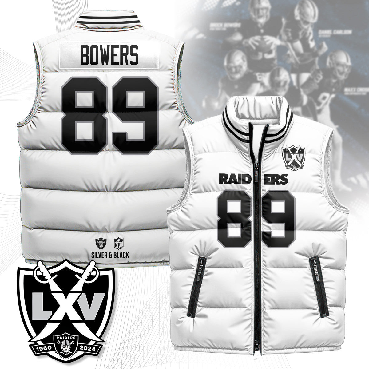 Las Vegas Raiders Unisex Puffer Vest