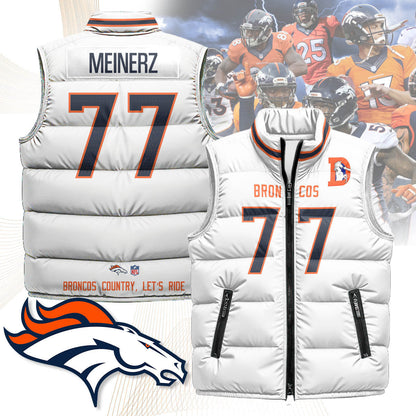 Denver Broncos Unisex Puffer Vest