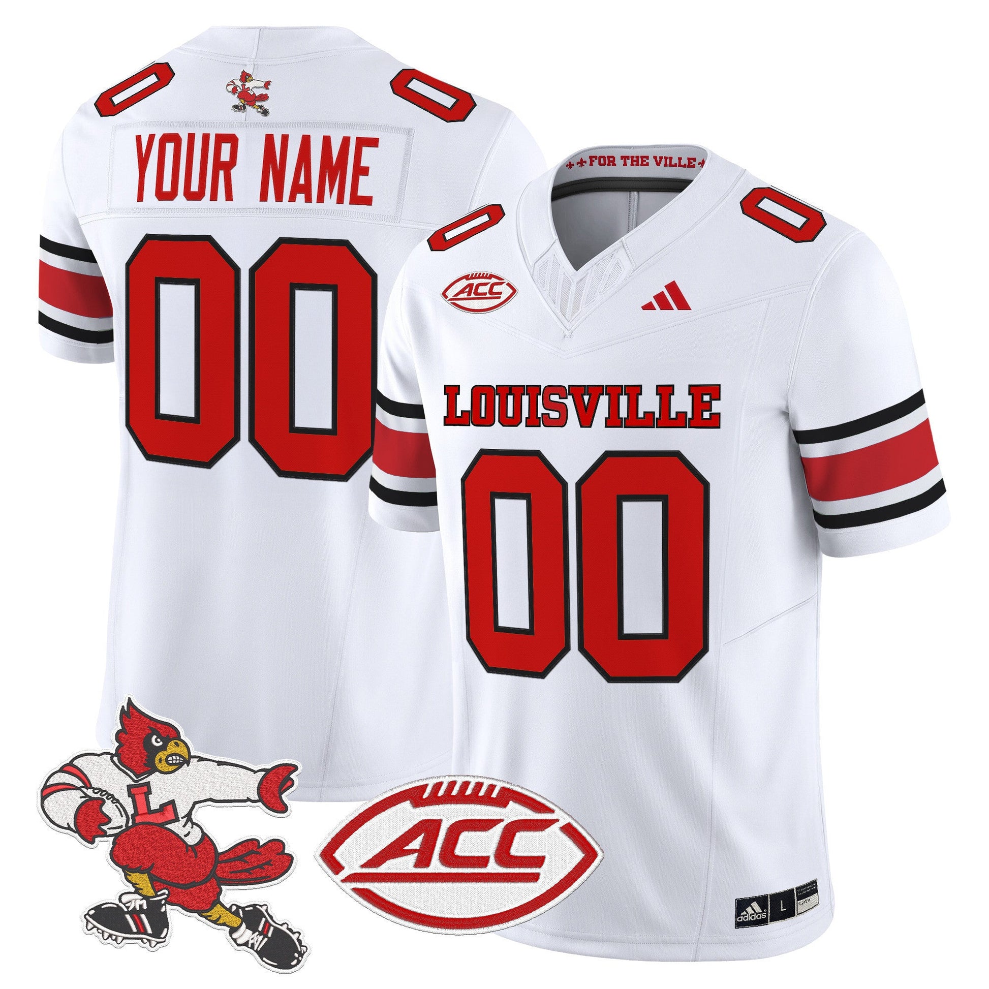 Louisville Cardinals '1980s Throwback' Vapor Limited Custom Jersey - All Stitched