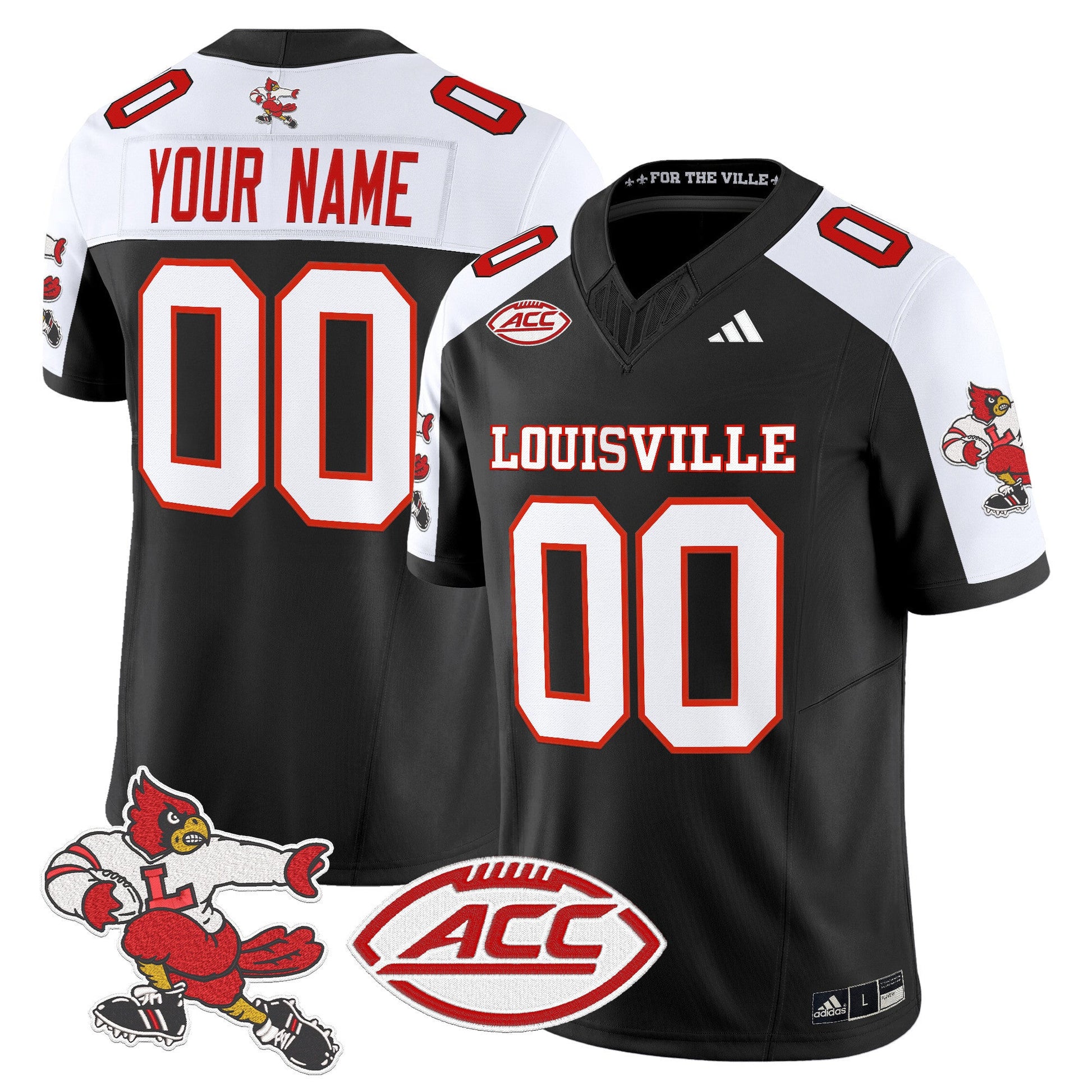Louisville Cardinals '1980s Throwback' Vapor Limited Custom Jersey - All Stitched