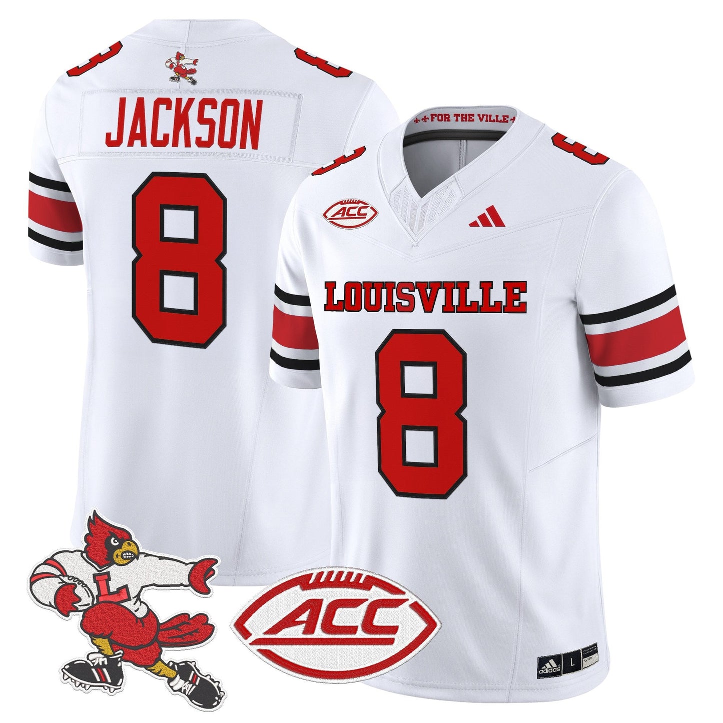 Men's Louisville Cardinals '1980s Throwback' Vapor Limited Jersey - All Stitched