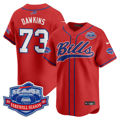 Buffalo Bills 2025 Baseball Jersey All Stitched - Farewell to Highmark Stadium