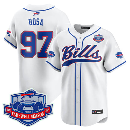Buffalo Bills 2025 Baseball Jersey All Stitched - Farewell to Highmark Stadium