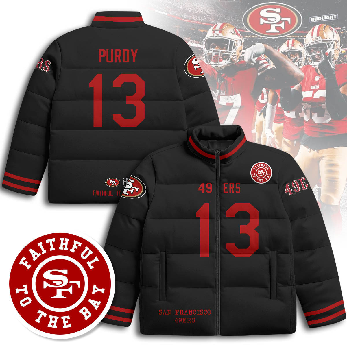San Francisco 49ers Unisex Puffer Jacket