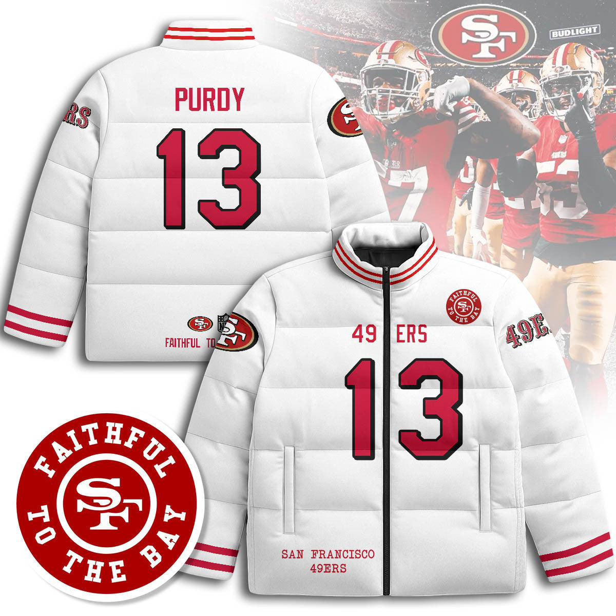 San Francisco 49ers Unisex Puffer Jacket
