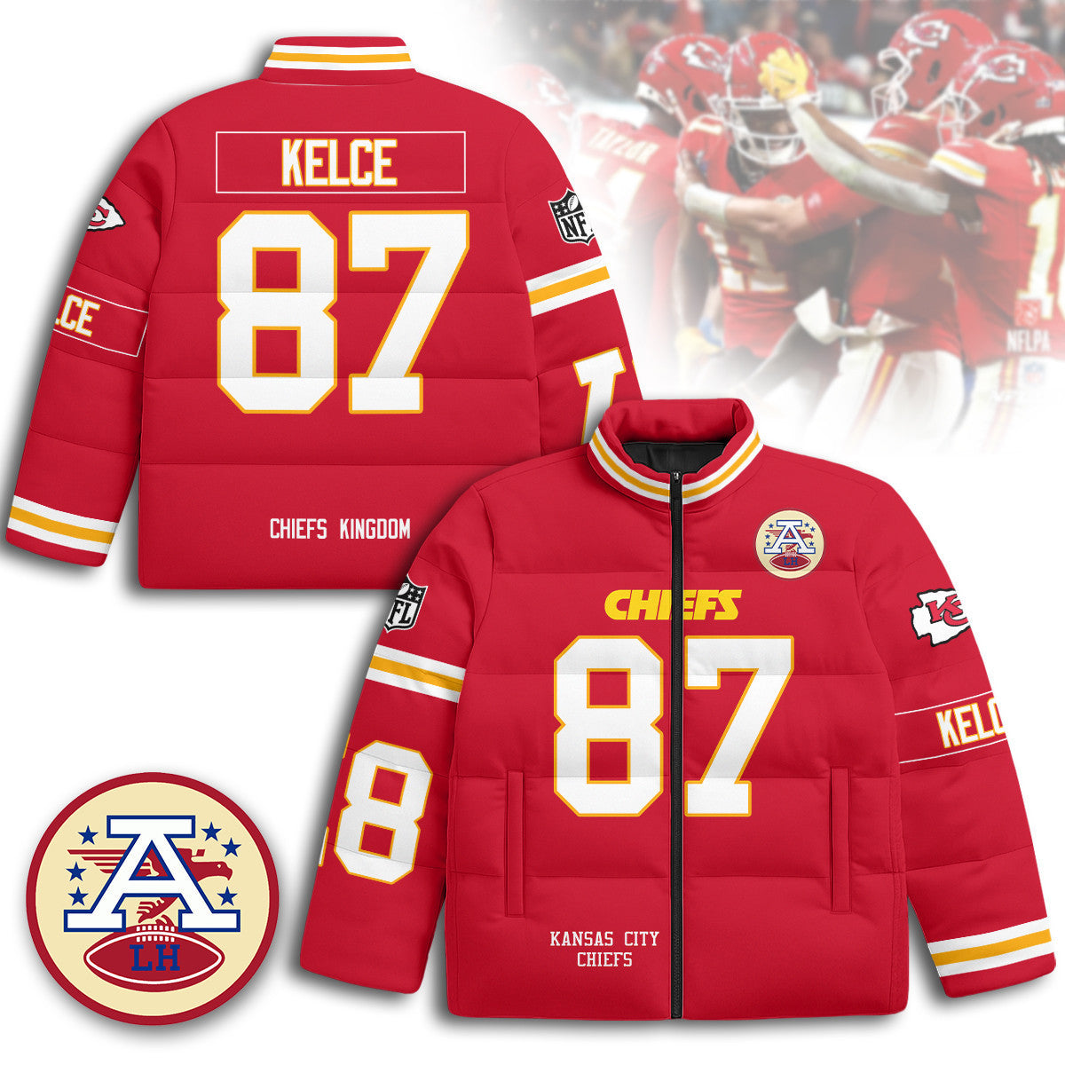 Kansas City Chiefs Unisex Puffer Jacket