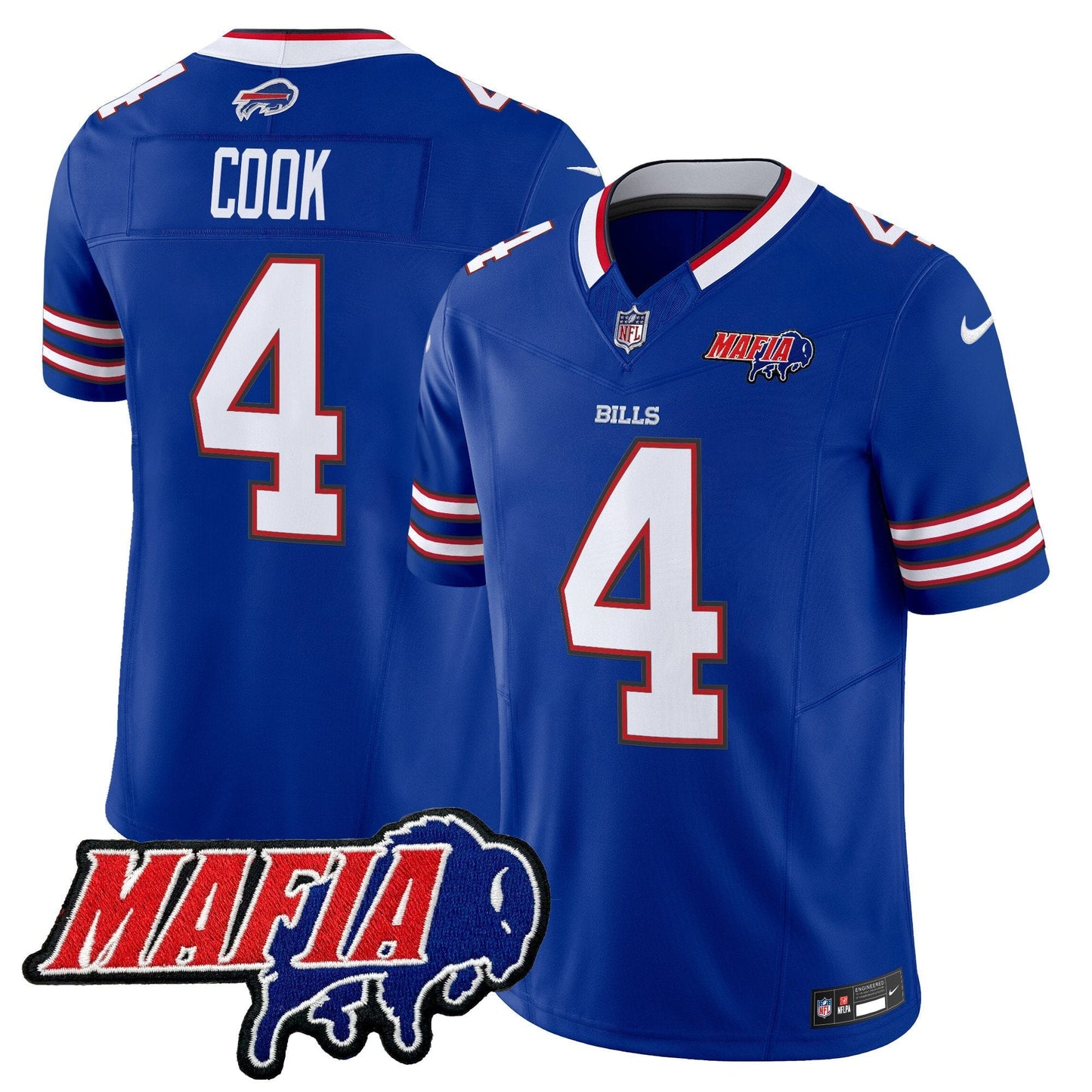 BUF 2025 Bills Mafia Patch Vapor Limited Jersey - All Stitched