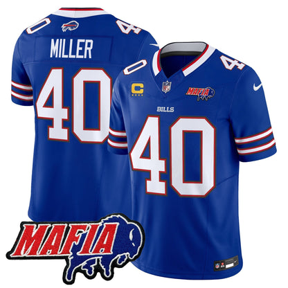 BUF 2025 Bills Mafia Patch Vapor Limited Jersey - All Stitched