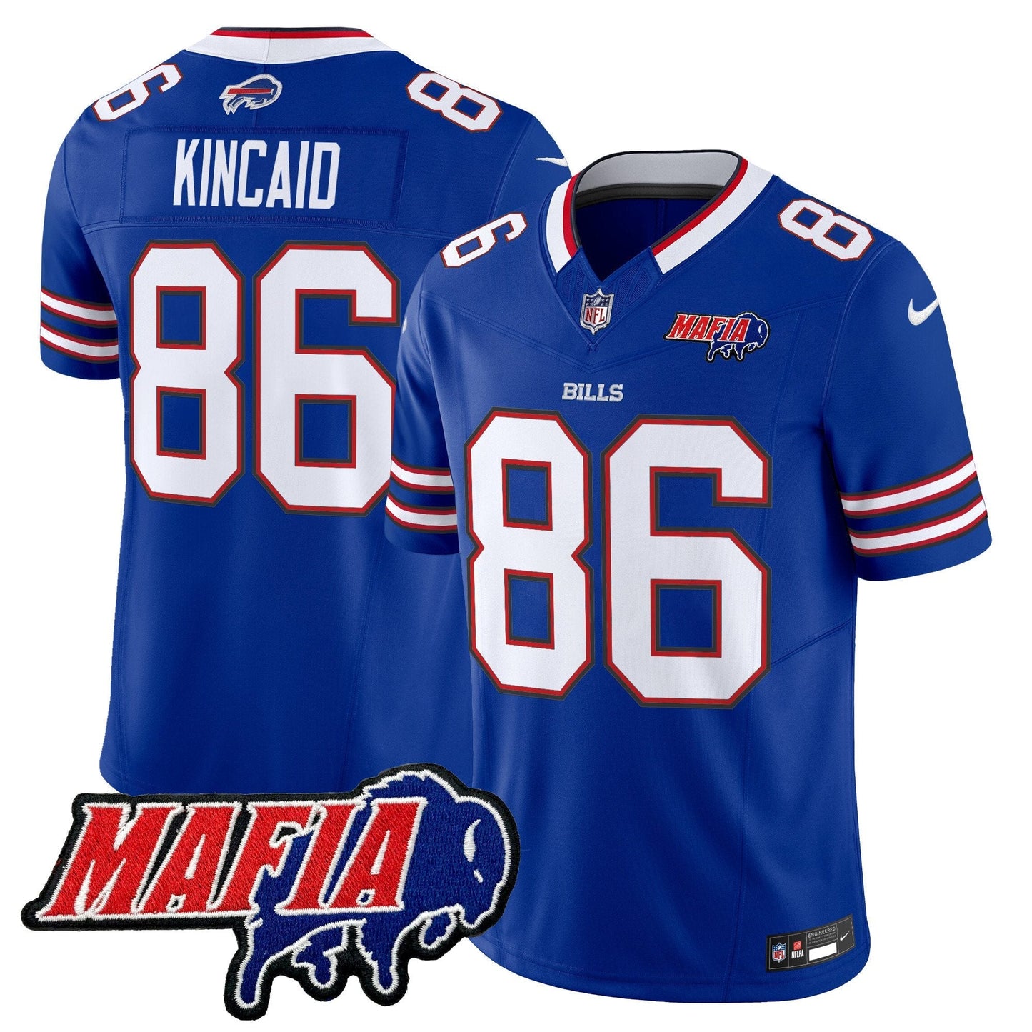 BUF 2025 Bills Mafia Patch Vapor Limited Jersey - All Stitched