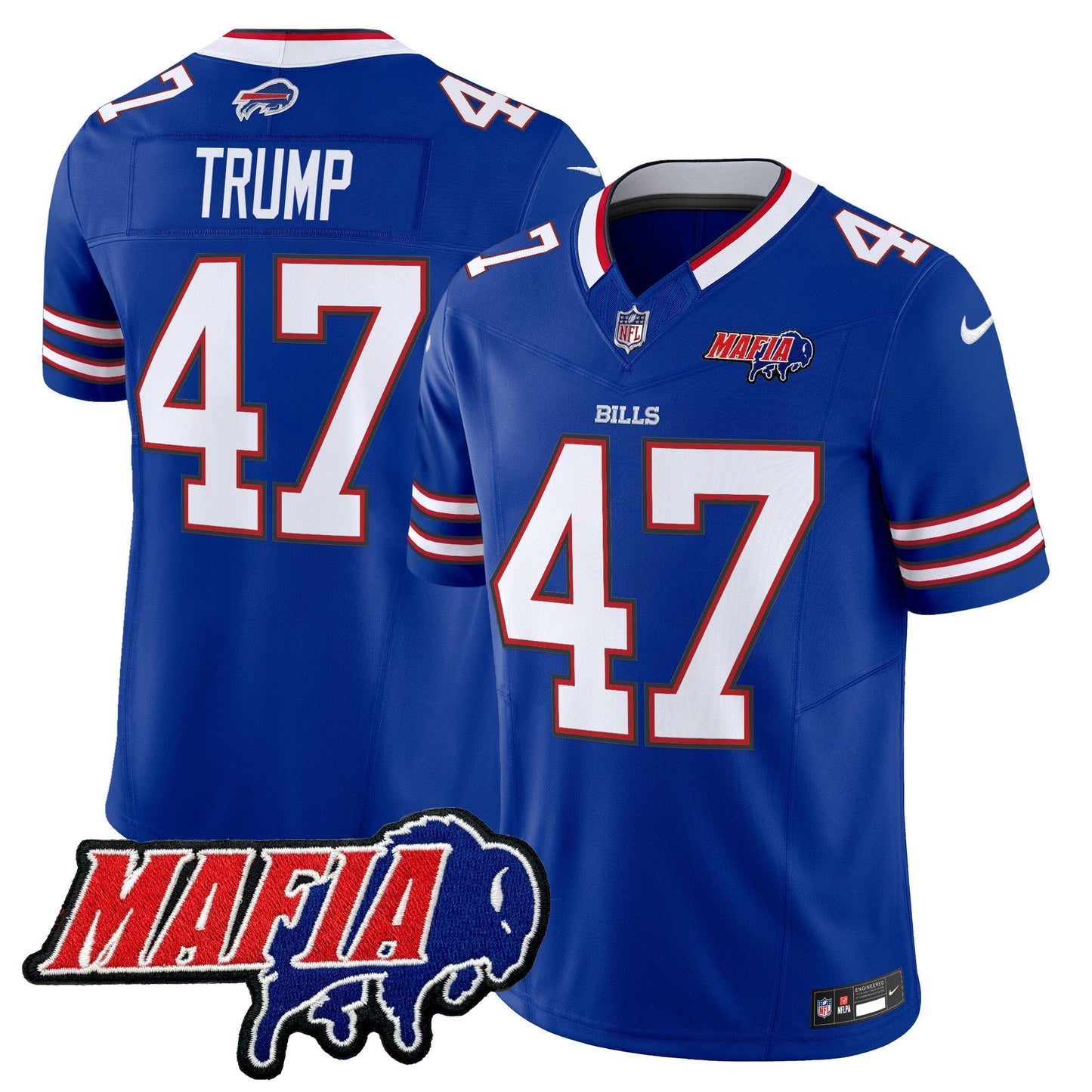 BUF 2025 Bills Mafia Patch Vapor Limited Jersey - All Stitched