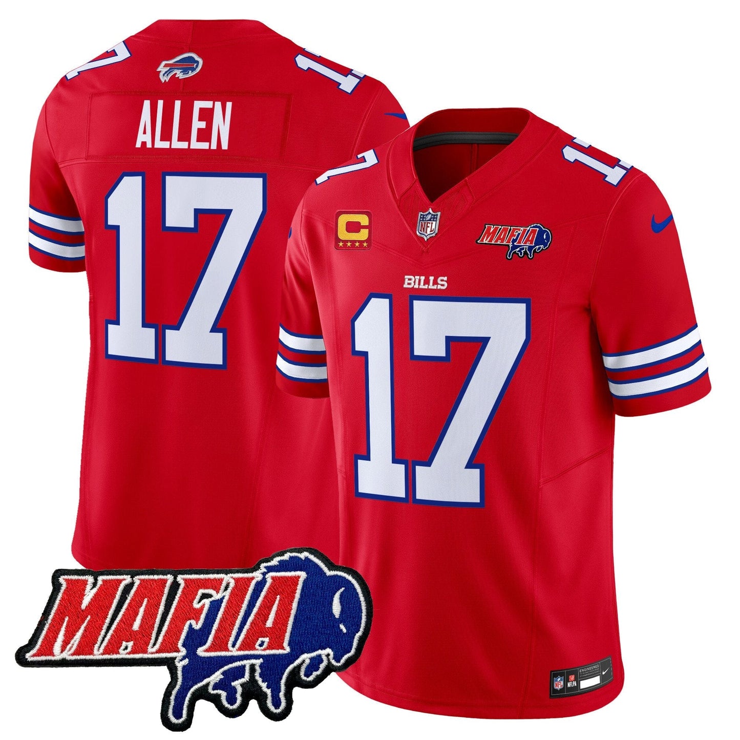 BUF 2025 Bills Mafia Patch Vapor Limited Jersey - All Stitched