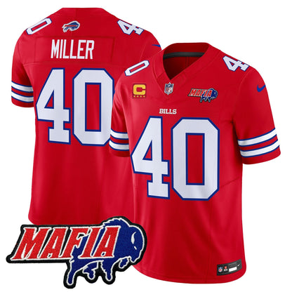 BUF 2025 Bills Mafia Patch Vapor Limited Jersey - All Stitched
