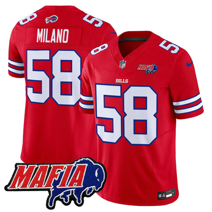 BUF 2025 Bills Mafia Patch Vapor Limited Jersey - All Stitched
