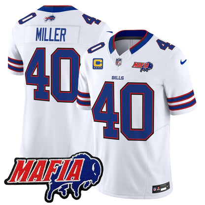 BUF 2025 Bills Mafia Patch Vapor Limited Jersey - All Stitched