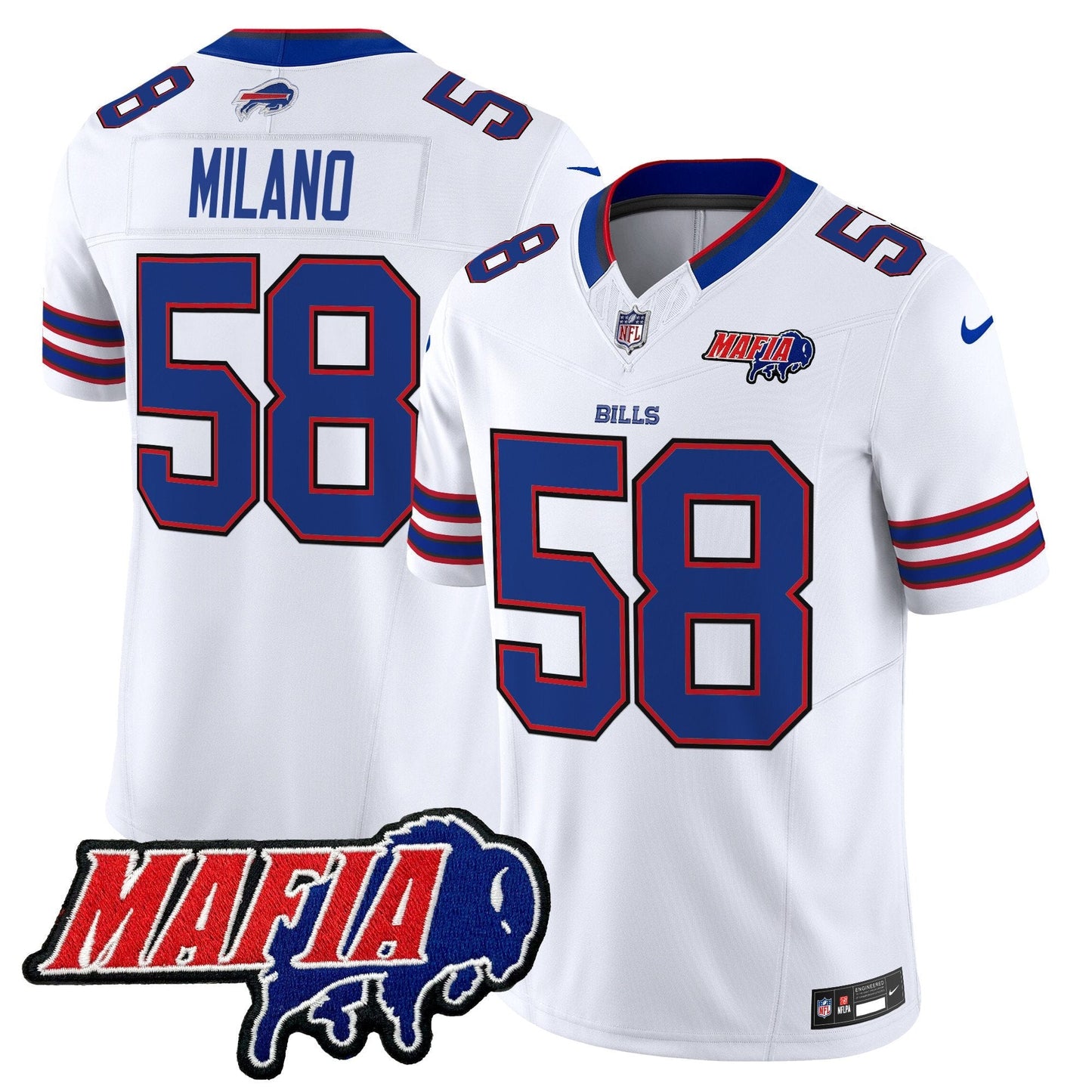 BUF 2025 Bills Mafia Patch Vapor Limited Jersey - All Stitched