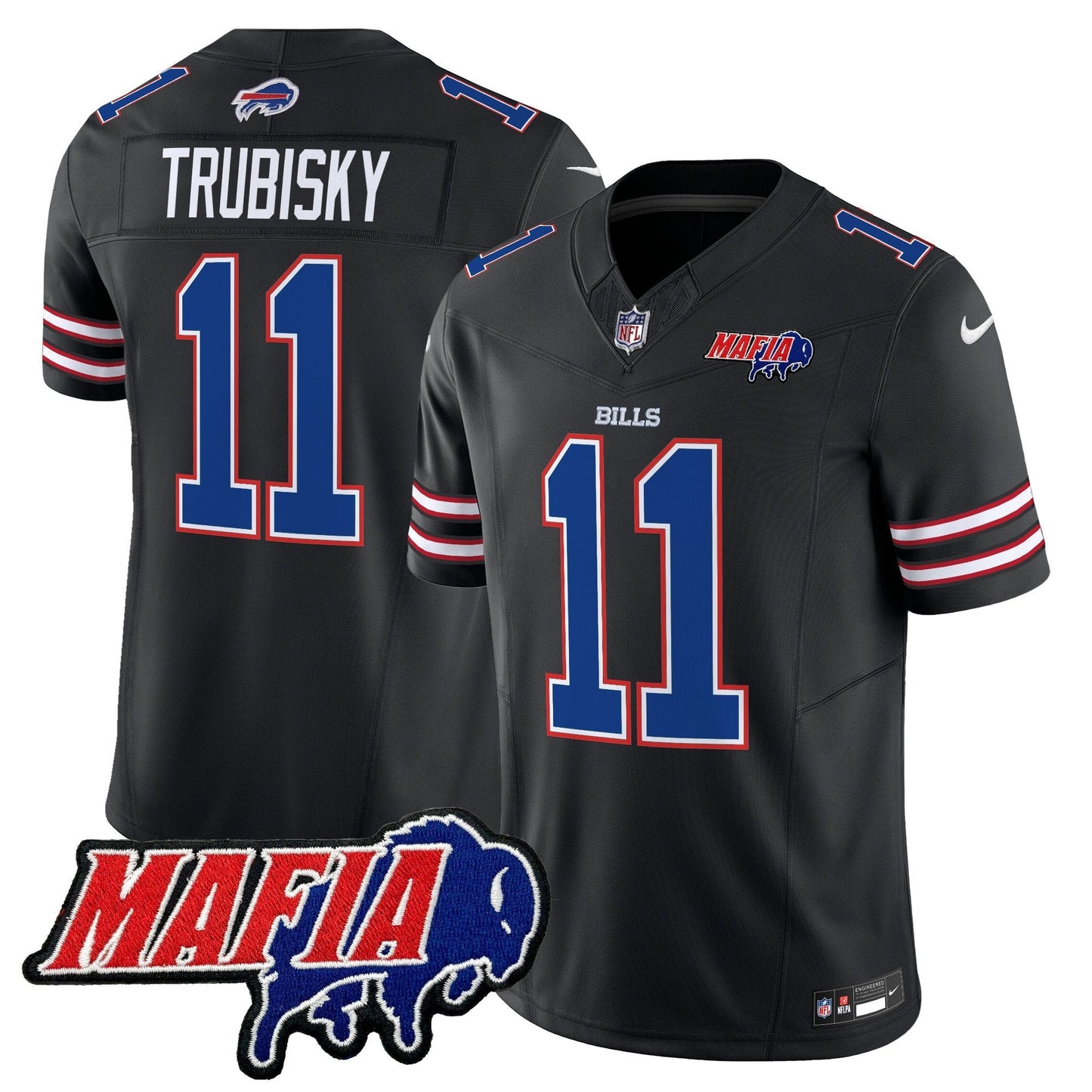 BUF 2025 Bills Mafia Patch Vapor Limited Jersey - All Stitched