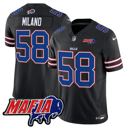 BUF 2025 Bills Mafia Patch Vapor Limited Jersey - All Stitched
