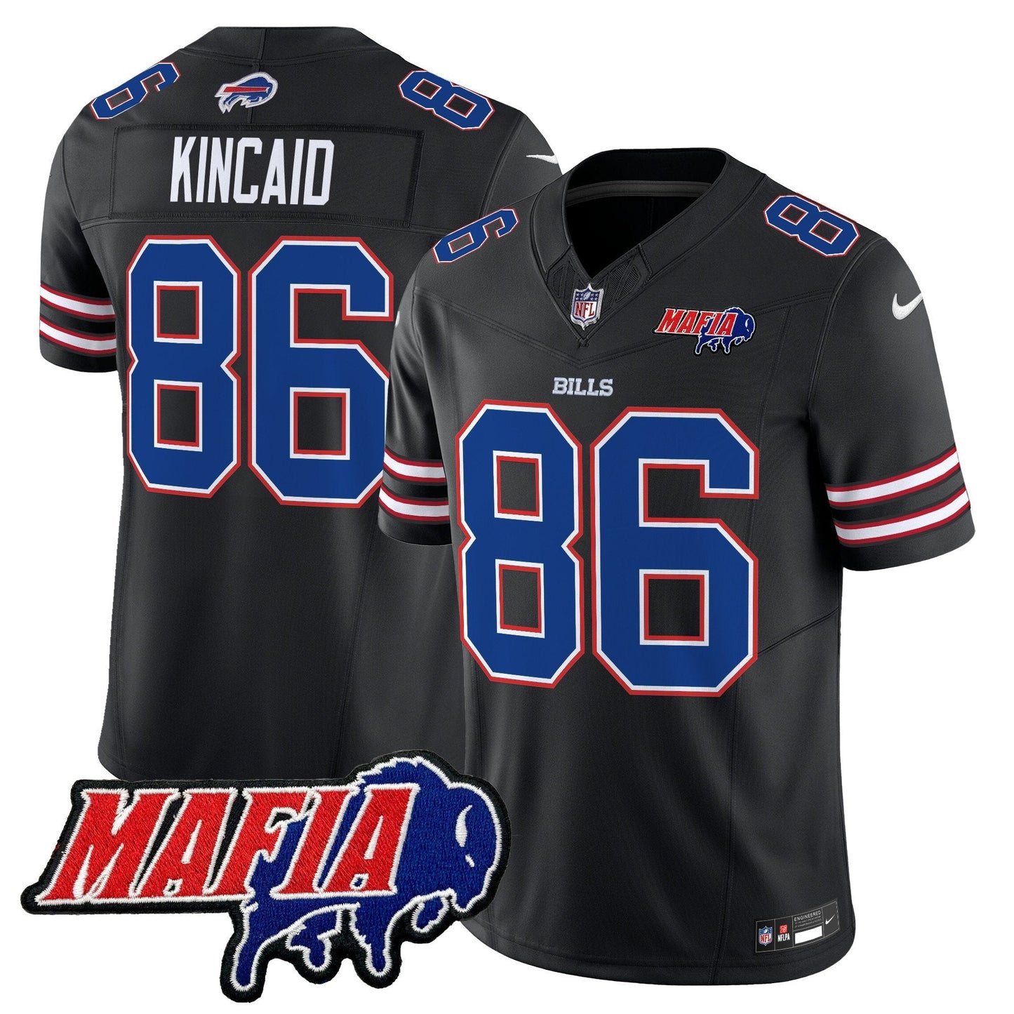 BUF 2025 Bills Mafia Patch Vapor Limited Jersey - All Stitched