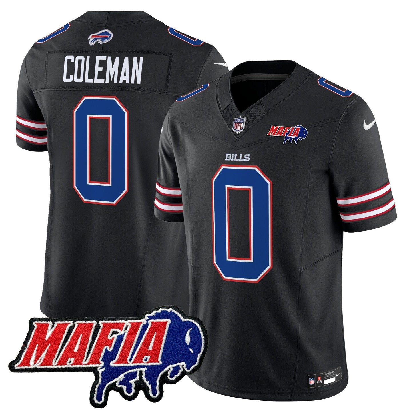 BUF 2025 Bills Mafia Patch Vapor Limited Jersey - All Stitched