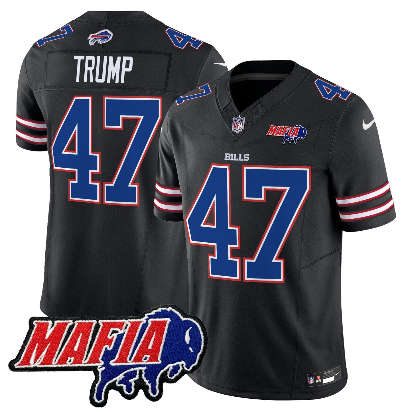 BUF 2025 Bills Mafia Patch Vapor Limited Jersey - All Stitched