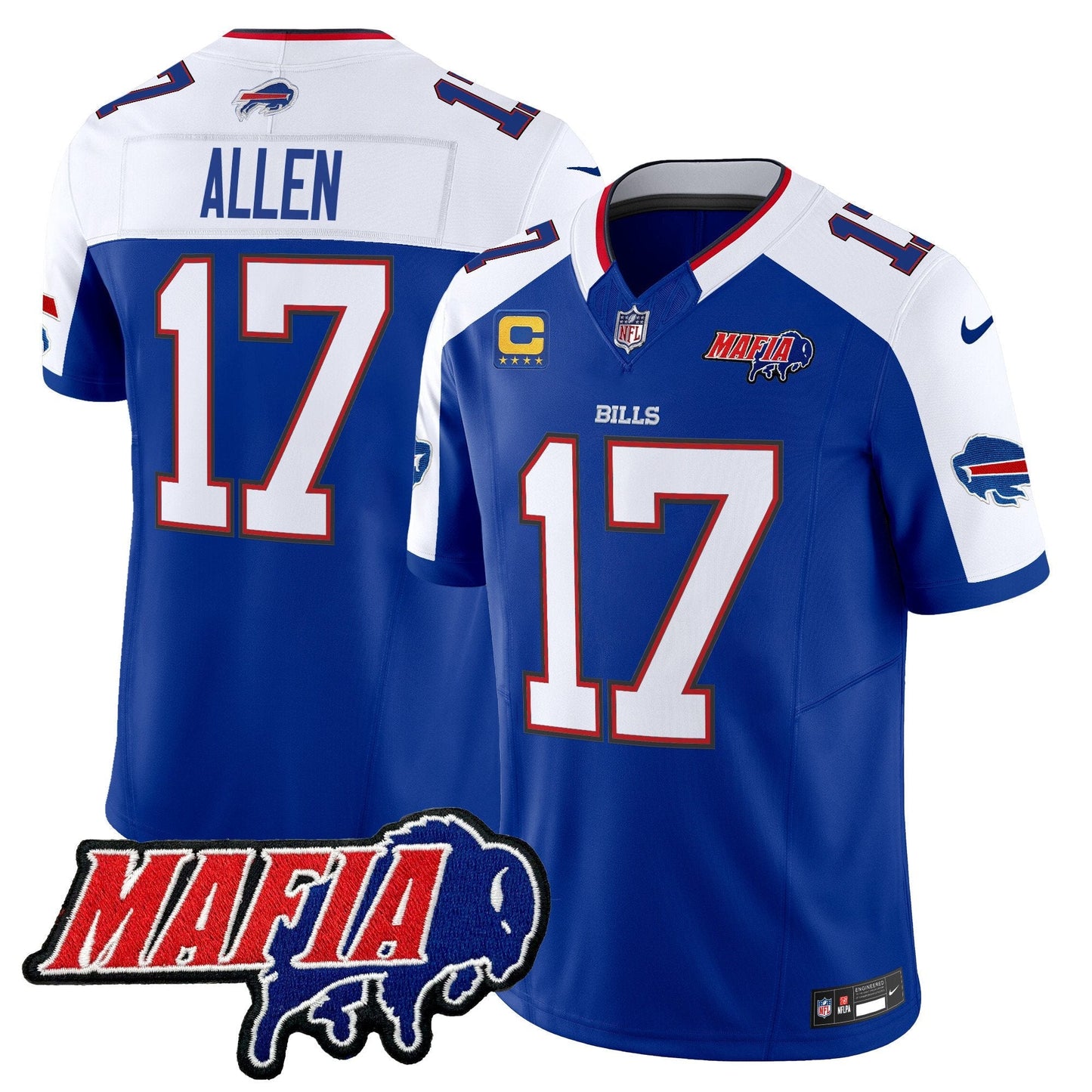 BUF 2025 Bills Mafia Patch Vapor Limited Jersey - All Stitched