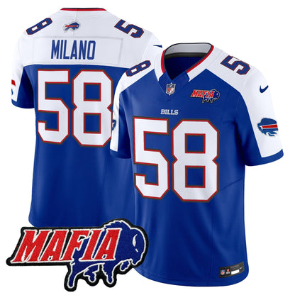 BUF 2025 Bills Mafia Patch Vapor Limited Jersey - All Stitched