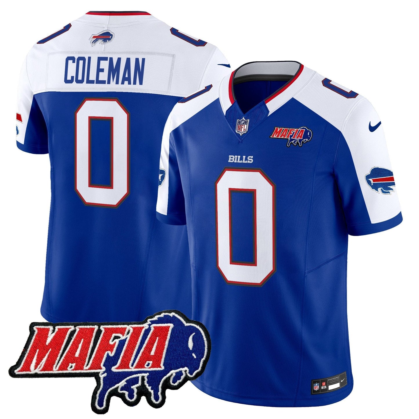 BUF 2025 Bills Mafia Patch Vapor Limited Jersey - All Stitched