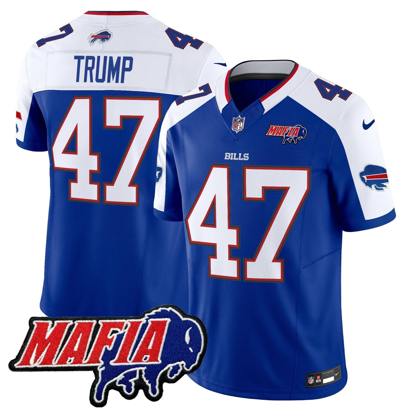 BUF 2025 Bills Mafia Patch Vapor Limited Jersey - All Stitched