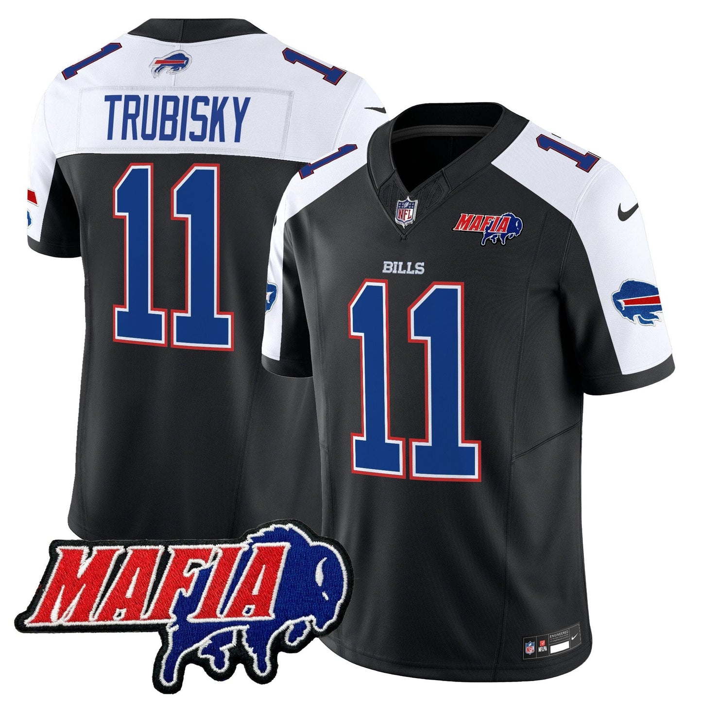 BUF 2025 Bills Mafia Patch Vapor Limited Jersey - All Stitched