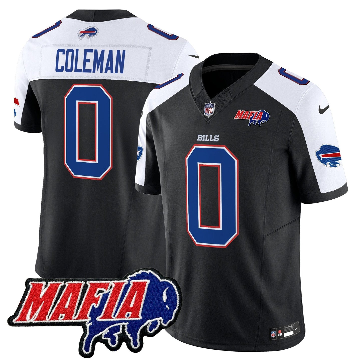 BUF 2025 Bills Mafia Patch Vapor Limited Jersey - All Stitched