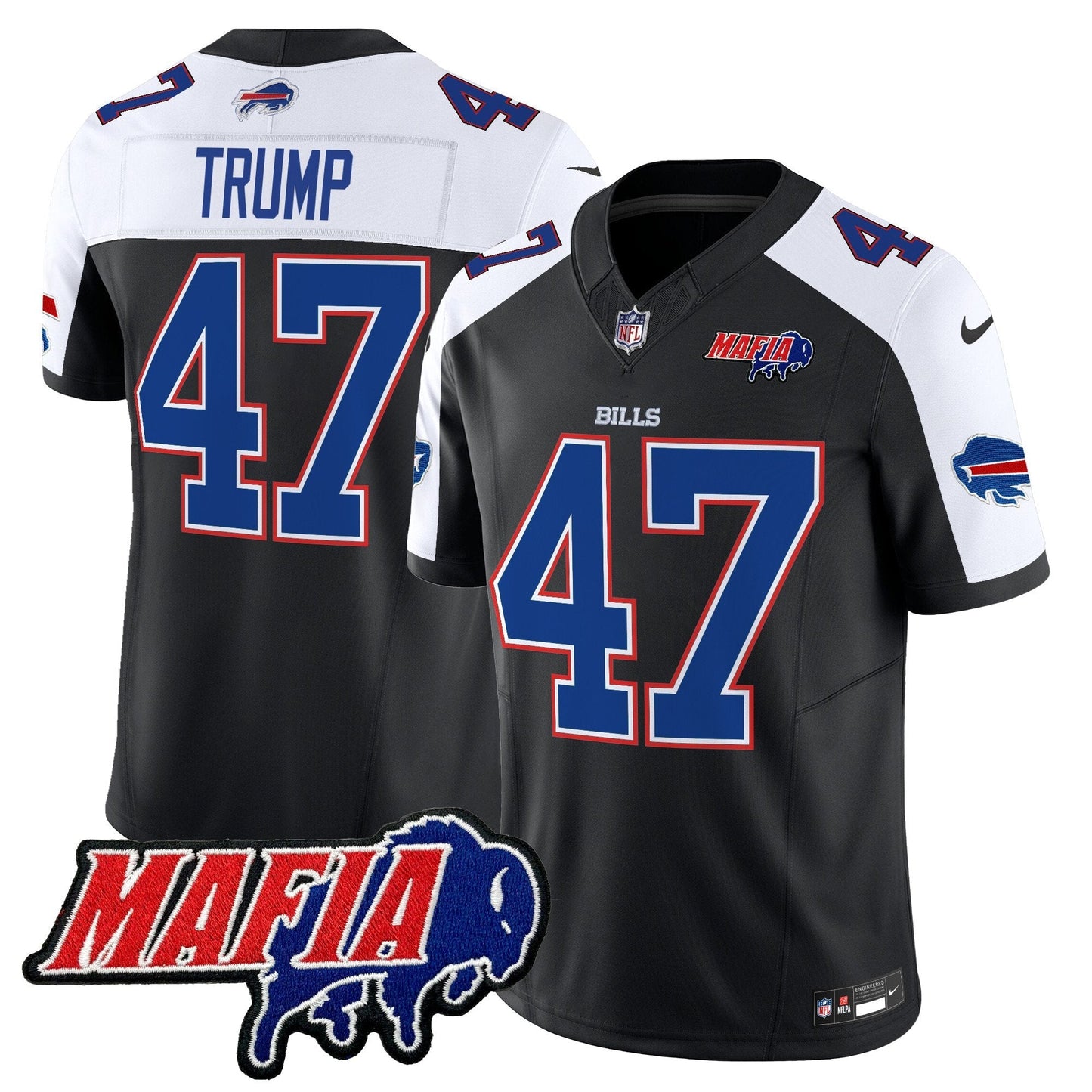 BUF 2025 Bills Mafia Patch Vapor Limited Jersey - All Stitched